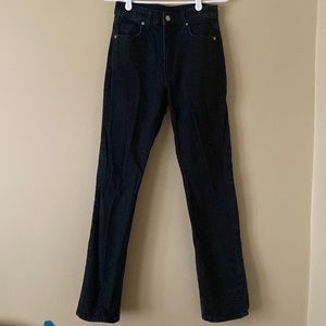 H&M Black Vintage Straight Highrise Jeans - size 2 (runs small)